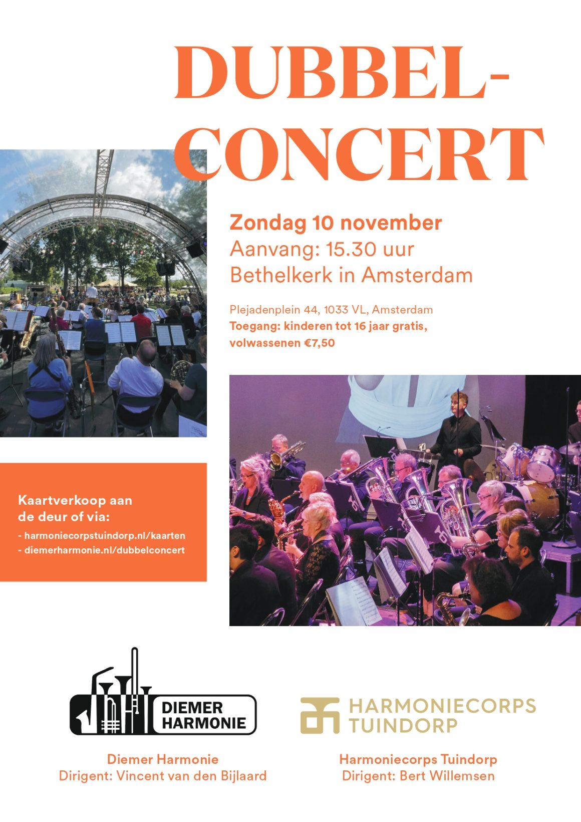 Diemer-HCT-Dubbelconcert Dubbelconcert met Harmoniecorps Tuindorp