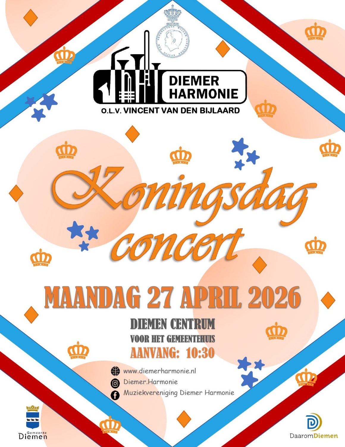 Koningsdag staat voor de deur!