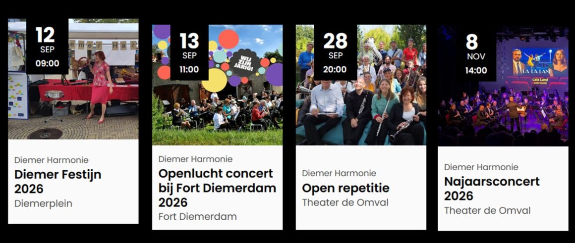 Agenda 2026 Een nieuw muzikaal seizoen staat voor de deur!